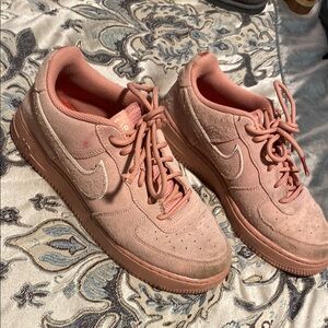 Nike Pink Suede Sneakers